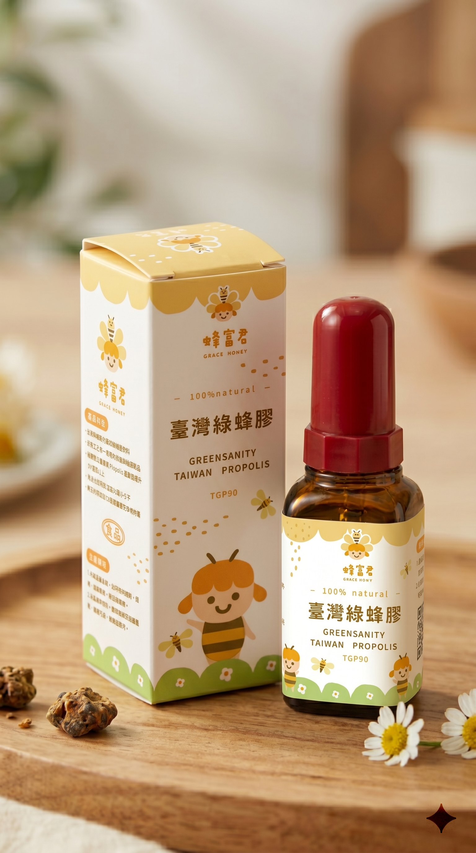 蜂富君台灣綠蜂膠 - 高濃度蜂膠素天然防禦力