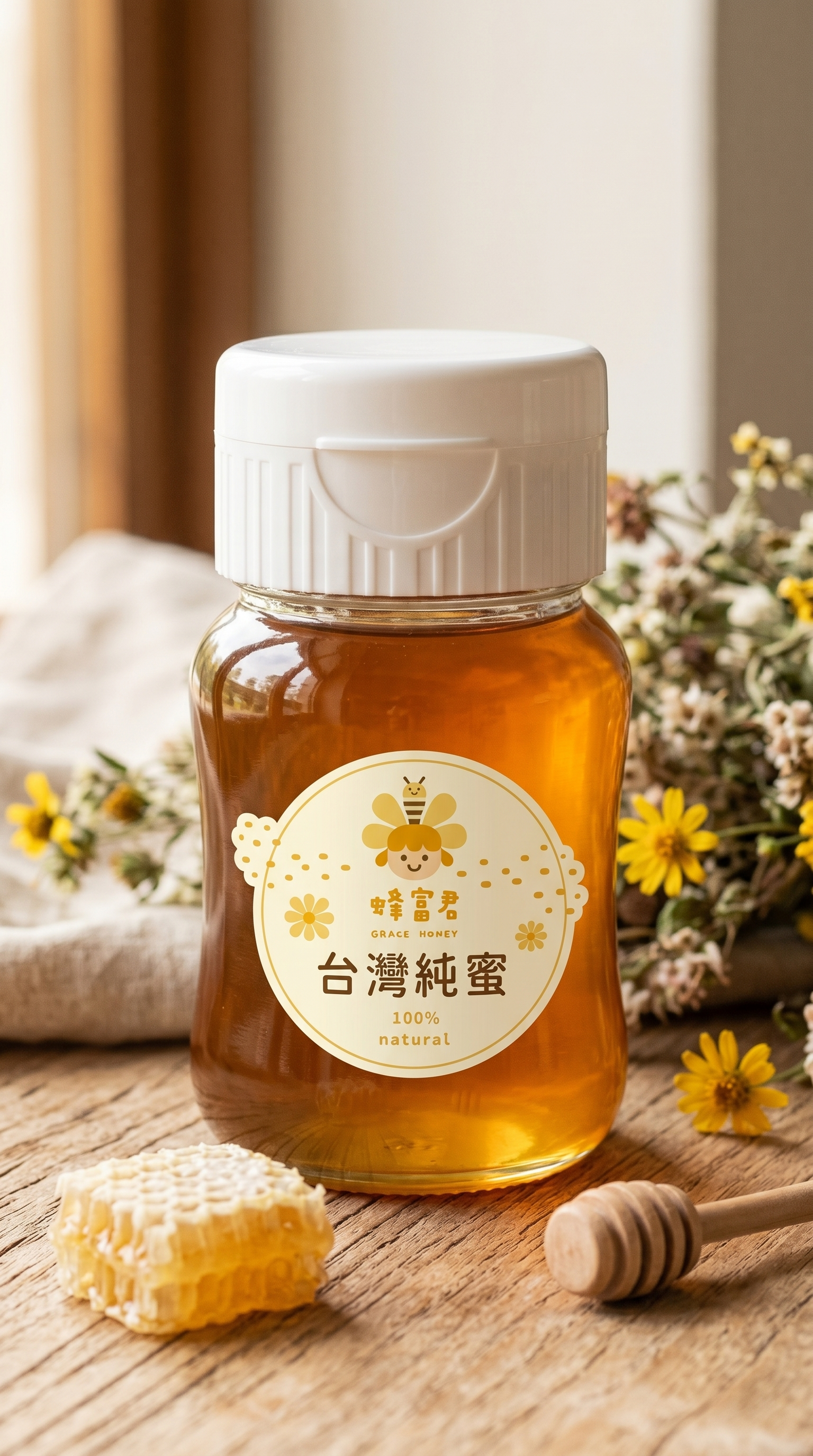 蜂富君台灣純蜜精緻款200g - 嚴選天然純蜜低溫濃縮